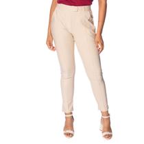 Calça Feminina Pellini Reta Cintura Alta Creme Calça Feminina Pellini Reta Cintura Alta Creme