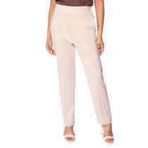 Calça Feminina Pellini Reta Cintura Alta Creme Calça Feminina Pellini Reta Cintura Alta Creme