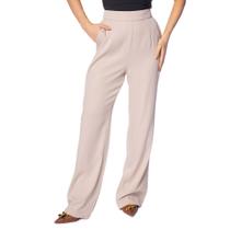 Calça Feminina Pellini Wide Leg Alfaiataria Bege Calça Feminina Pellini Wide Leg Alfaiataria Bege