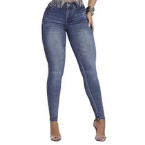 Calça Feminina Pit Bull Jeans Skinny Hot Pants Escura - 8636