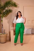 Calça Feminina Plus Size Cargo Calça Feminina Plus Size Cargo