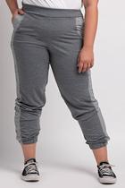 Calça Feminina Plus Size Moletinho Bolsos Faixa Lateral Xadrez - KiBeleza Calça Feminina Plus Size Moletinho Bolsos Faixa Lateral Xadrez - KiBeleza