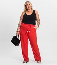Calça Feminina Plus Size Secret Glam Laranja Calça Feminina Plus Size Secret Glam Laranja