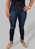Calça Feminina Rasgada Skinny Helix