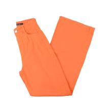 Calça Feminina Recuzza Sarja Wide Leg Laranja - 10502 Calça Feminina Recuzza Sarja Wide Leg Laranja - 10502