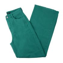 Calça Feminina Recuzza Sarja Wide Leg Verde - 10502