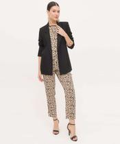 Calça Feminina Reta Alfaiataria Animal Print Marisa-66012 Calça Feminina Reta Alfaiataria Animal Print Marisa-66012