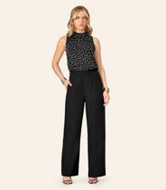 Calça Feminina Reta Alfaiataria Endless Preto Calça Feminina Reta Alfaiataria Endless Preto