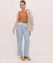 Calça Feminina Reta Alfaiataria Marisa Azul-49000 Calça Feminina Reta Alfaiataria Marisa Azul-49000