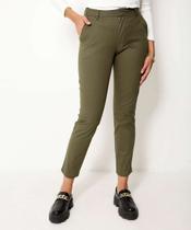 Calça Feminina Reta Alfaiataria Satin Cotton Marisa-10010 Calça Feminina Reta Alfaiataria Satin Cotton Marisa-10010