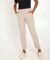 Calça Feminina Reta Alfaiataria Satin Cotton Marisa-10012