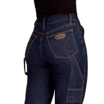 Calça Feminina Reta Cintura Alta Modelo Carpinteira Estilo Country 34 Ao 48 Coll Jeans