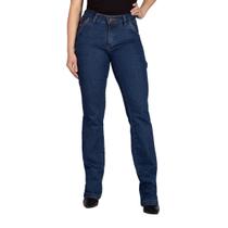 Calça Feminina Reta Cintura Alta Modelo Carpinteira Estilo Country 34 Ao 48 Coll Jeans