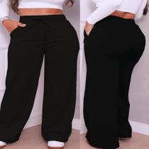 Calça Feminina Reta em Moletinho Básica