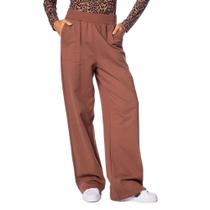 Calça Feminina Rovitex Cintura Média Moletom Marrom Calça Feminina Rovitex Cintura Média Moletom Marrom