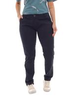 Calça Feminina Sarja Esporte Fino Azul Marinho com Bolso Embutido