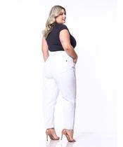 Calça Feminina Sarja Plus Mom Razon Jeans