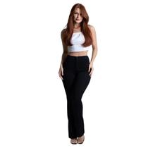 Calça Feminina Sarja Sawary Boot Cut Atemporal e Elegante
