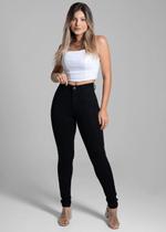 Calça Feminina Sarja Super Lipo Sawary Premium Original Cintura Alta Moda 264741 Calça Feminina Sarja Super Lipo Sawary Premium Original Cintura Alta Moda 264741