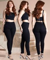 Calça Feminina Sawary Cintura Alta Modelagem Impecável, Não Laceia, Preto Intenso Calça Feminina Sawary Cintura Alta Modelagem Impecável, Não Laceia, Preto Intenso