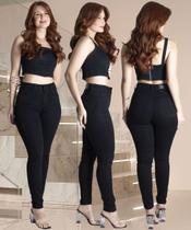 Calça Feminina Sawary Hot Pants Modelagem Perfeita, Não Laceia, Preto Intenso
