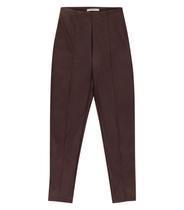 Calça Feminina Skinny de material sintético Endless Marrom Calça Feminina Skinny de material sintético Endless Marrom