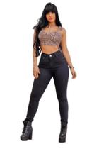 Calça Feminina Skinny Jeans Preto REF 3553S