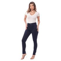 Calça Feminina Skinny Jeans Sarja Com Elastano Ajusta Ao Corpo Costura Reforçada Estilo E Conforto