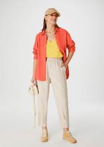 Calça Feminina Slouchy Cintura Alta Em Viscolinho