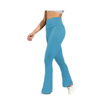 Calça feminina super macia flare cintura alta controle de barriga treino yoga leggings sino bottoms