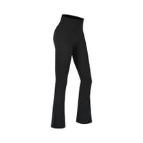 Calça feminina super macia flare cintura alta controle de barriga treino yoga leggings sino bottoms
