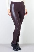 Calça feminina térmica detalhe em material sintético 80482