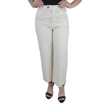Calça Feminina Tharog Pantacourt Linho Bege - 1109 Calça Feminina Tharog Pantacourt Linho Bege - 1109