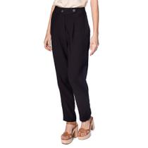 Calça Feminina The Style Box Reta Cintura Alta Preto Calça Feminina The Style Box Reta Cintura Alta Preto
