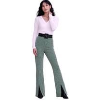 Calça feminina tweed flare - marialícia - Calça feminina tweed flare - marialícia -