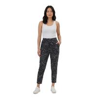 Calça Feminina Viscose Cintura Alta Estampada Com Bolsos Laterais Organiky Moda