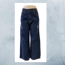 Calça Feminina Wide Leg Azul Escuro - 1881