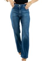 Calça Feminina Wide Leg Com Elastano Anticorpus 14234