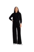 Calça Feminina Wide Leg em Plush Marrom Rovitex Cintura Elástica