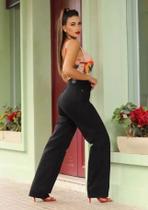 Calça Feminina Wide Leg Preta - 2576
