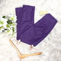 Calça Feminina ZR material sintético Cintura Alta 8436 DOUTORAS MODAS