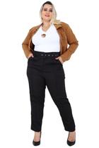 Calça feminino alfaiataria social plus size Ana - Lavanda e Alecrim