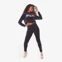 Calça Fila Legging Letter Feminina Preta