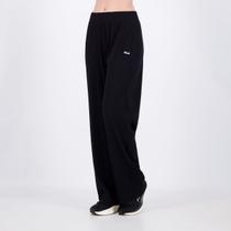 Calça Fila Wide Essentials Rib Feminina Preta
