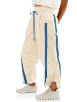 Calça Fisoew Baggy Wide Leg com Cordão Contrastante Calça Fisoew Baggy Wide Leg com Cordão Contrastante