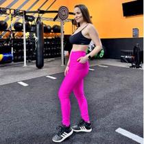 Calça Fitness Com Bolso Lateral Feminina P ao GG