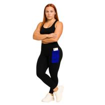Calça Fitness Cós Alto Legging Leg Casual Treino Bolso Celular 149