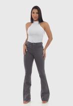 Calça Flair 7874 Chumbo Bella Canvas - Cintura Alta F075