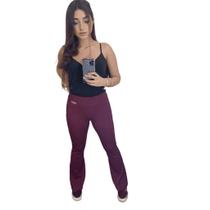 Calça Flare 3D Premium - Tecido Confortável & Ajuste Perfeito (P ao G3)