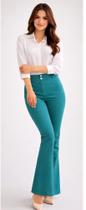 Calça flare alfaiataria femenina